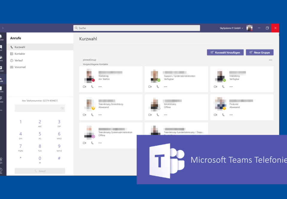 Telefonie mit Teams Update
