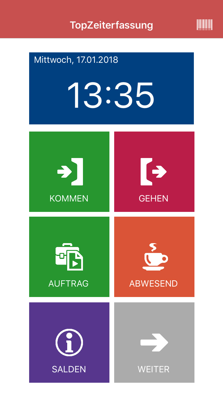 TopKontor Zeiterfassung App